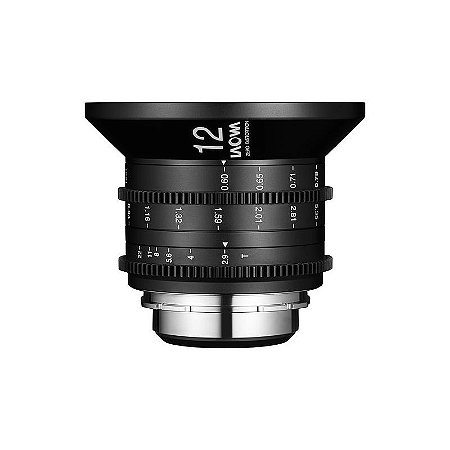 Lente Cine Laowa 12 mm T2.9 Zero‑D (Full‑Frame, montagem Sony E)