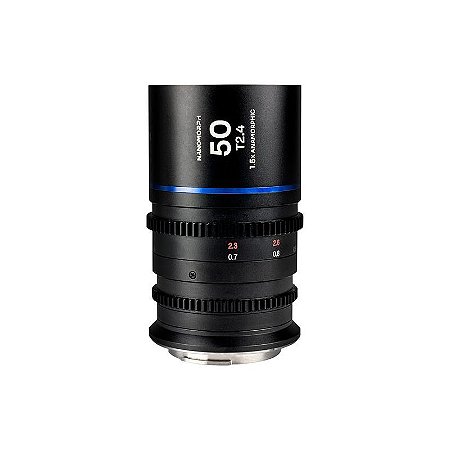 Lente Laowa Nanomorph 50mm T2.4 Anamórfica Sony E Blue