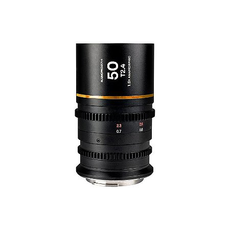 Lente Laowa Nanomorph 50mm T2.4 Anamórfica DL Amber