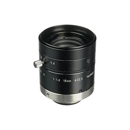 Tamron lente fixa 16 mm C‑Mount para visão industrial