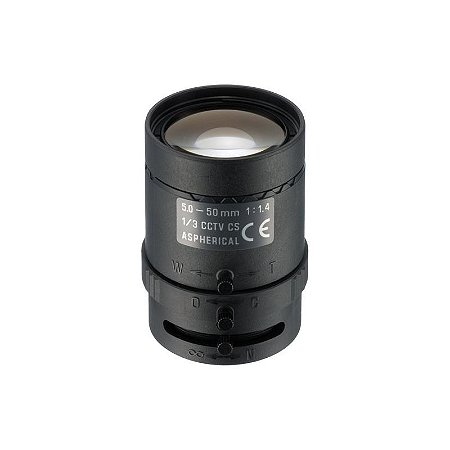 Tamron lente varifocal 5–50 mm CS‑Mount com íris manual