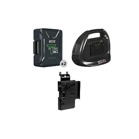 Anton Bauer Kit Bateria Titon 90 com Carregador e Placa