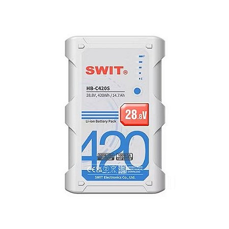 SWIT HB-C420S Bateria V-Mount 28.8V 420Wh Alta Potência