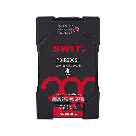 SWIT PB-R290S+ Bateria V-Mount 290Wh Heavy Duty para Cinema e Broadcast
