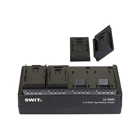 SWIT LC-D421F Carregador Simultâneo de 4 Canais para Baterias Sony NP-F