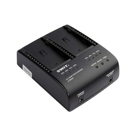 SWIT S-3602F Carregador Duplo e Fonte AC para Baterias Sony NP-F