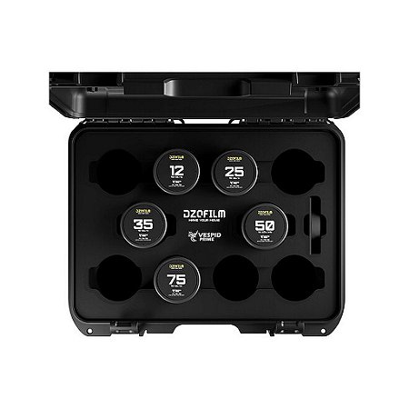 DZOFilm Vespid Prime Kit com 5 Lentes Cine Full Frame ARRI PL