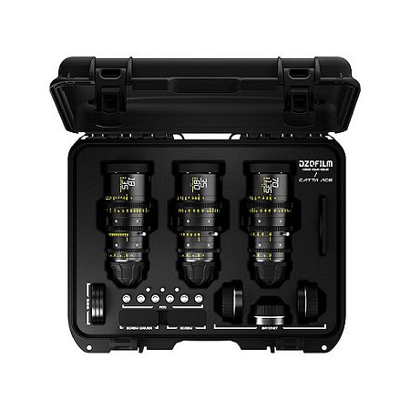 DZOFilm Catta FF 18-35mm, 35-80mm e 70-135mm T2.9 Kit de Lentes Cine Full Frame com Montagem ARRI PL