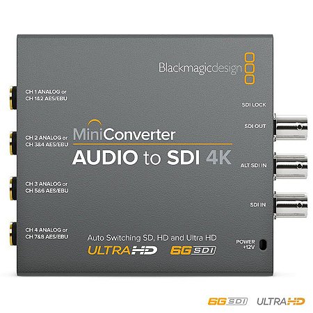 Blackmagic Mini Conversor Áudio Para SDI 4K