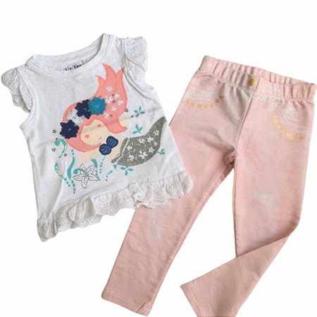 legging sereia infantil