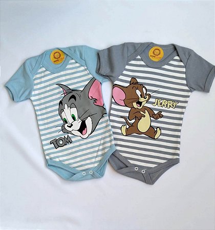 Body Personagem Tom E Jerry Para Bebe Same Kids Same Kids Moda Infantil E Acessorios