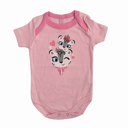 Body Oncinha Puket Manga Curta Para Bebe 3 A 6 Meses Same Kids Same Kids Moda Infantil E Acessorios