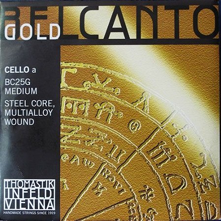 Cordas Thomastik Belcanto Gold com DÓ de Tungstênio para Cello