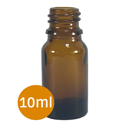 Frasco de Vidro Âmbar - 10ml