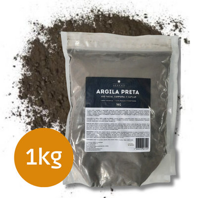 Argila Preta (Lama Vulcânica) - 1kg