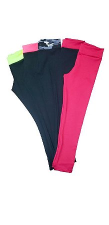 CALÇA LEGGING INFANTIL SUPLEX  FAIXA TAM:  2 AO 14