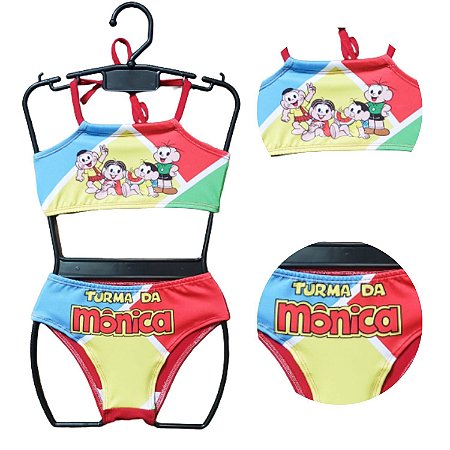 Biquíni Infantil para Meninas Moda Praia MO