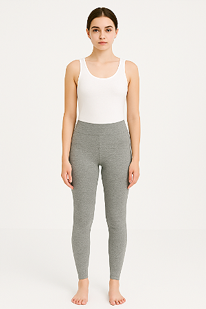 Calça Legging Infantil Meninas Suplex Cinza
