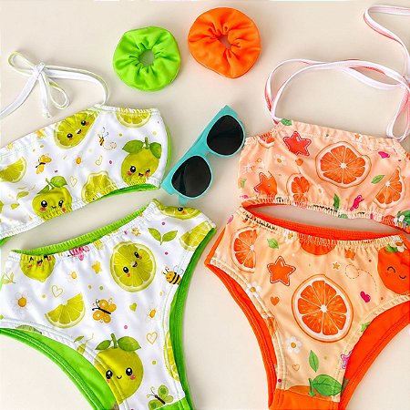 Kit 2 Biquínis Infantil Suplex + 2 Xuxinhas + Óculos Brinde