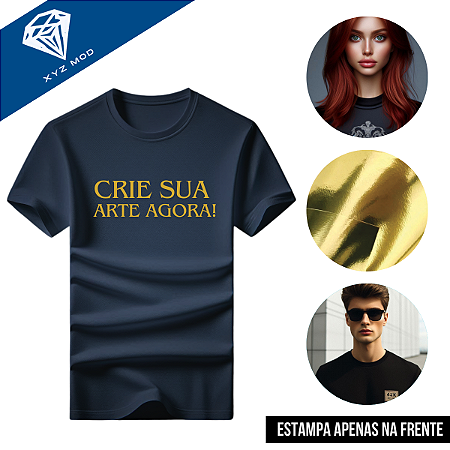 10 camisas preta ( Dourada OU Prata )