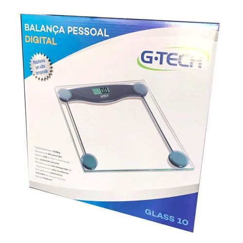 Balança Digital Gtech Modelo Glass 10