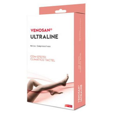 Meia de Compressão Venosan Ultraline 4000 Agh 30-40Mmhg Tamanho G Pé Aberto Cor Bege