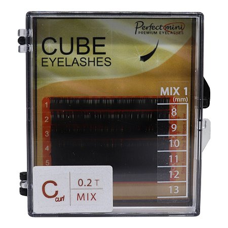 Cube Lash Fio A Fio C 0,20 Mix 8 Ao 13 6 Linhas