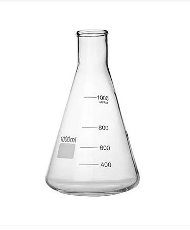 Frasco Erlenmeyer Boca Estreita 1000Ml Ronialzi