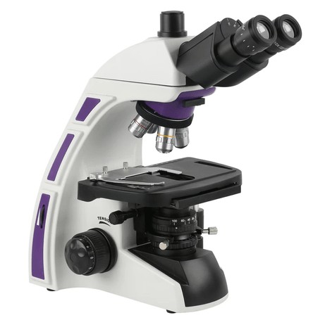 Microscópio Biológico Trinocular de Ótica Infinita Planacromático New Optics
