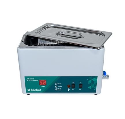 Banho Ultrassônico com aquecimento 10L - Solidsteel