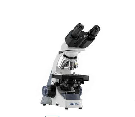 Microscopio Binocular Otica Finita Planacromatico Led Aumento 1600x Global Optics