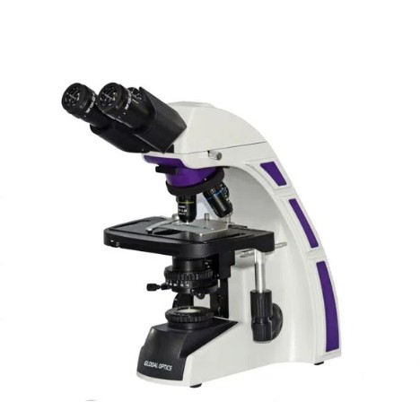 Microscopio Binocular Otica Finita Acromatico Led Aumento 2000X Global Optics