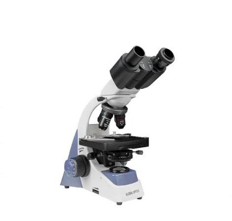 Microscopio Binocular Otica Finita Acromatico Led Aumento 1600x Global Optics