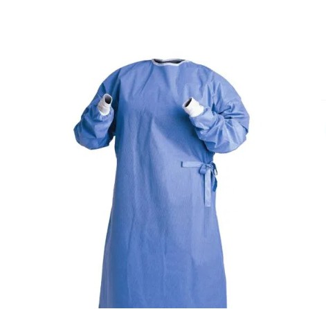 Avental Cirurgico Azul Padrão tamanho G - Pct com 100 UNID Descarpack