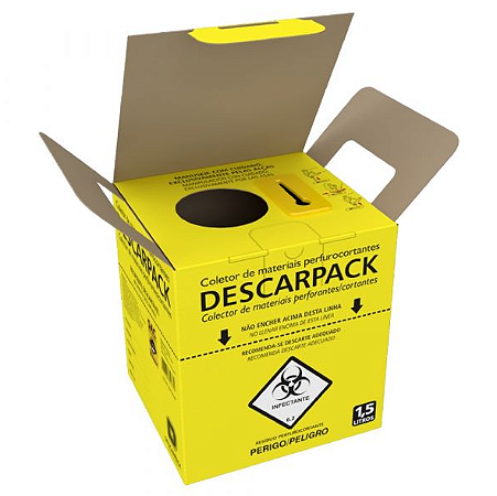 Coletor para Material Perfurocortante 1,5L unid - Descarpack