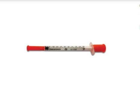 Seringa para Insulina com Agulha Fixa 8,0X0,30 (30G) - CX/100UN Descarpack