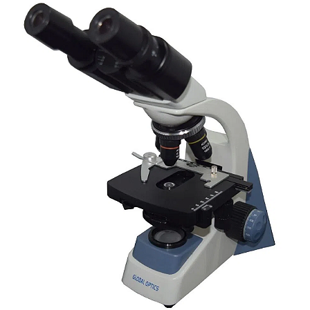 Microscopio Binocular Otica Finita Acromatico Led Aumento 2000x - Global