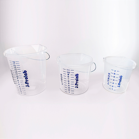 BALDE GRAD. EM PP CAP 20 LITROS TRANSPARENTE  - JPROLAB