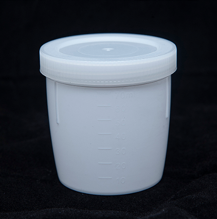 COLETOR 70ML PP TRANSP T BCA COM PA EMB IND JP - JPROLAB