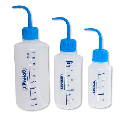 PISSETA CAP 250 ML EM POLIETILENO EM SILK-SCREEN-  JPROLAB