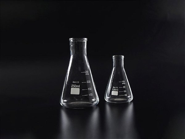 Erlenmeyer 25 ml boca estreita  1 unidade - PERFECTA