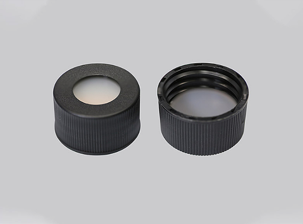 Tampa preta PTFE septo silicone natural rosca 24mm - perfecta