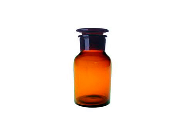 Frasco reagente âmbar 60ml, boca larga, tampa vidro 1 unidade -  PERFECTA