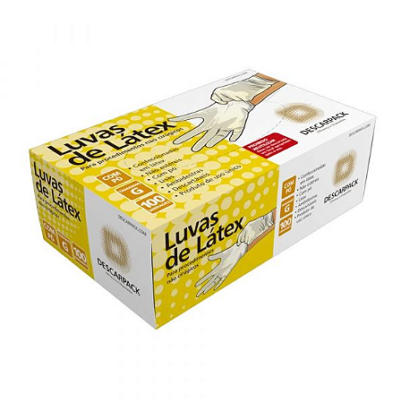 Luva para Procedimentos Não Cirúrgicos com Pó  G , cx 100 - Descarpack