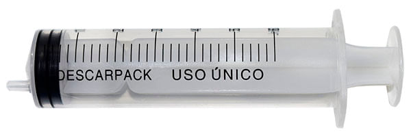 Seringa Hipodérmica sem Agulha Luer Slip 10ml CX100Un