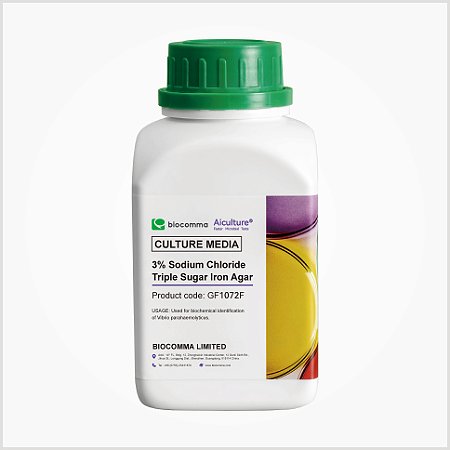 Ágar Ferro Triplo Açúcar Cloreto de Sódio 3% 500g - Biocomma