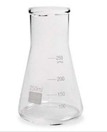 Frasco Erlenmeyer Boca Larga Graduado 250Ml Ronialzi