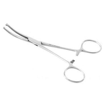 Pinça Kocher 16 Cm 1X2 Dentes Curva (Hemostatica) - Abc Instruments