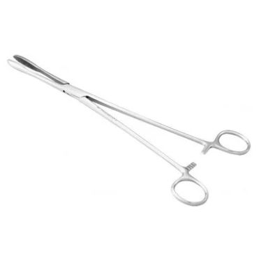 Pinça Collin 25 Cm Para Curativo Uterino  - Abc Instruments