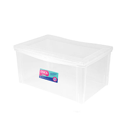 CAIXA ORGANIZADORA PLASTICO REFORÇADO CRISTAL 65L ORDENE